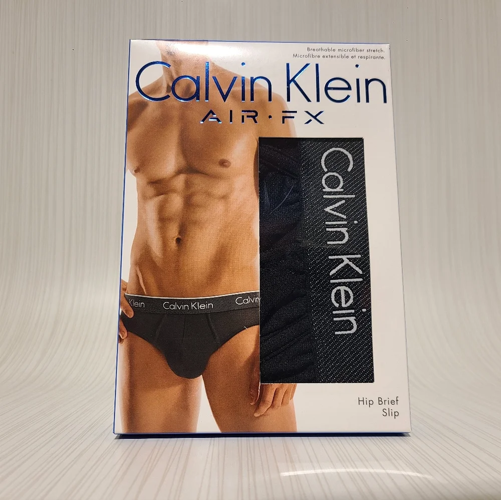 Calvin Klein Black Air FX Hip Brief Breathable Microfibre Stretch Brief in Box - Picture 1 of 3